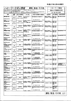 運転・製造・その他の職業
