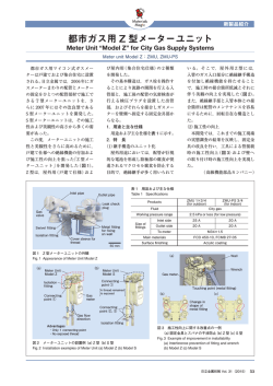 都市ガス用Z 型メーターユニット (PDF: )