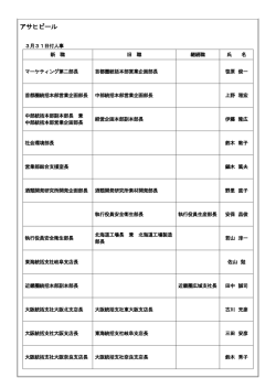 2015年3月31日＞アサヒビール;pdf