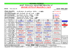 2015年 BC スプリング ホルスタイン ショウ 結果＆出陳頭数