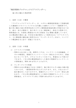 「残存型枠プロテロックピアスワンダー」