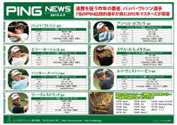 マスターズが開幕 クラブセッティング