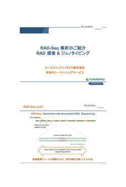 RAD-Seq - ユーロフィンジェノミクス株式会社