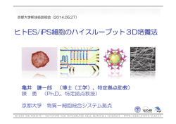 ヒトES/iPS細胞のハイスループット3D培養法