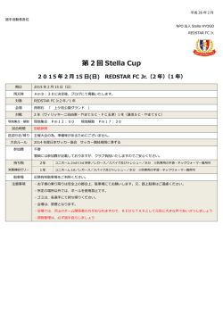 第 2 回 Stella Cup