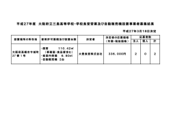 食堂運営事業者の公募結果について