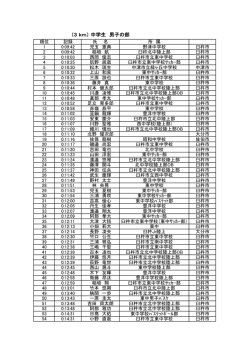 （3 km） 中学生 男子の部