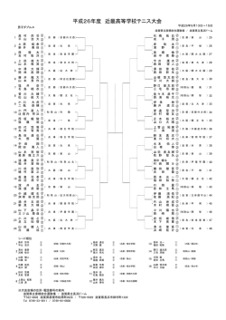 平成26年度 近畿高等学校テニス大会