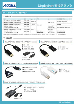 DisplayPort 変換アダプタ