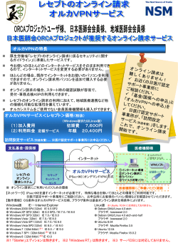 オルカVPNサービスリーフレット