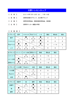 日野トレセンカップ 2014