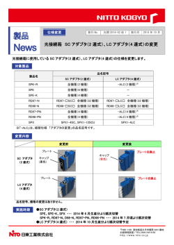 （2 連式）、LC アダプタ（4 連式）