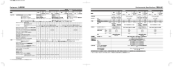 Environmental Specifications （環境仕様）