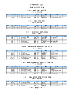 JQHA CLASSIC 2014
