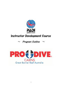Instructor Development Course ～ Program Outline
