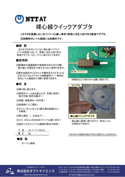 裸心線クイックアダプタ