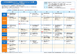 2015年度 年間セミナースケジュール表