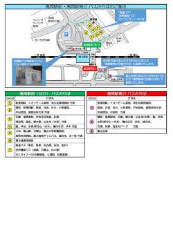 高岡駅前・高岡駅南口 バスのりばのご案内