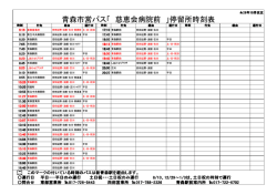 青森市営バス「 慈恵会病院前 」停留所時刻表