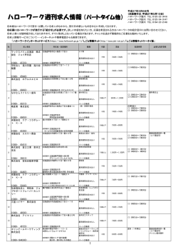 週刊求人情報パートタイム (PDF 119KB)