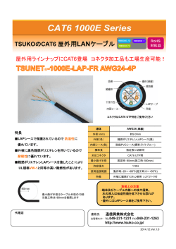 TSUNET-1000E-LAP-FR AWG24-4P