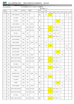 AIT CORPORATION CHINA SERVICE SCHEDULE