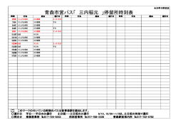 青森市営バス「 三内稲元 」停留所時刻表
