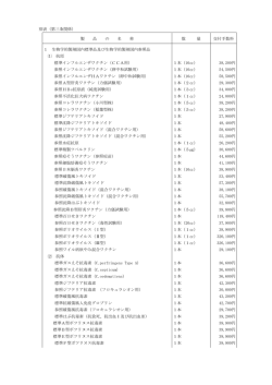 別表（第三条関係） 製 品 の 名 称 数 量E 交付