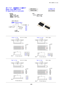 角ﾋﾟﾝﾌﾟﾗｸﾞ、基板間高さ H 選択ﾀｲﾌﾟ Header Plug IKHWW series PC