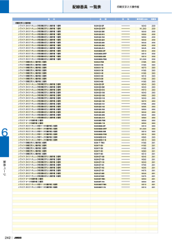 配線器具 一覧表