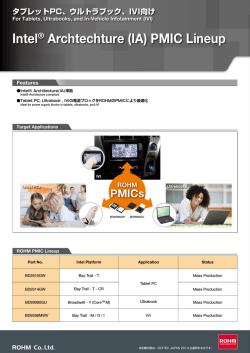 Intel&reg; Archtechture (IA) PMIC Lineup