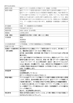 講習の名称 Q-U アンケートを活用した学級づくり（初級）（小学校） 講習の