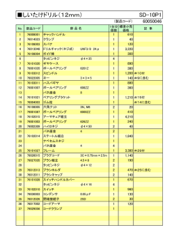 しいたけドリル（12mm） SD-10P1