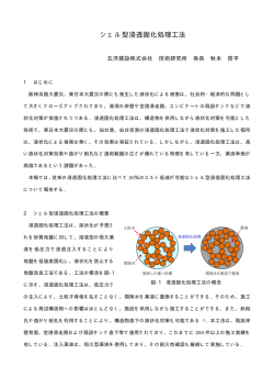 シェル型浸透固化処理工法