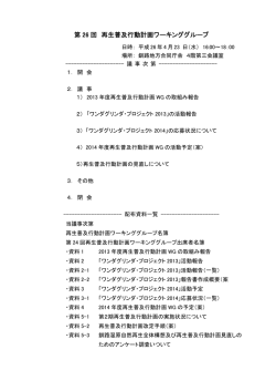 行動計画WG会議資料
