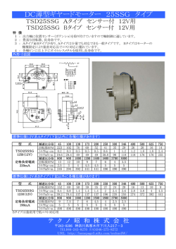 DC薄型ギヤードモーター 25SSG タイプ