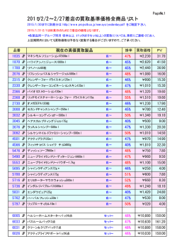 1/6-1/30の全製品買取価格リスト公開中(pdf)