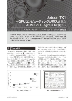 Jetson TK1 ～GPUコンピューティングが導入されたARM SoC