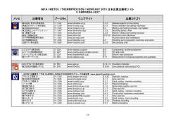 日本企業出展者リスト