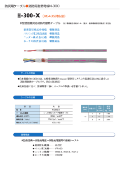-300-X（RS485対応品） 防災用ケーブル消防用耐熱