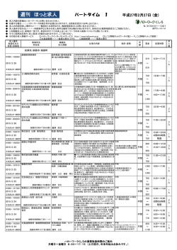 週刊 ほっと求人