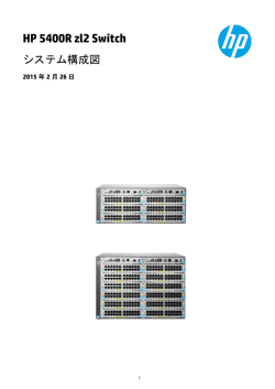 HP 5400R zl2 Switch システム構成図