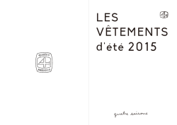 LES VETEMENTS d`&eacute;t&eacute; 2015 &circ;