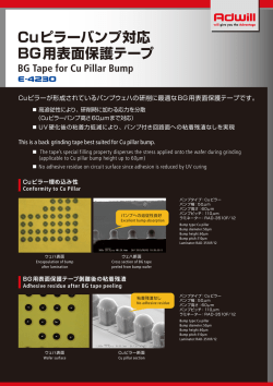 BG Tape for Cu Pillar Bump