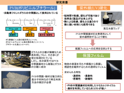 紫外線硬化可能なPVBの調製とその硬化