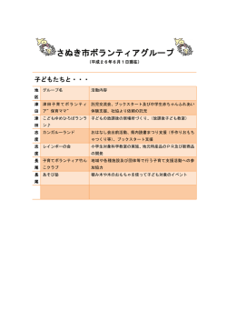 ボランティアグループ紹介(PDF)