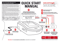 QUICK START MANUAL