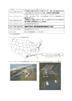 フリーポートLNG基地完成イメージ（Freeport LNG Development, L.P.