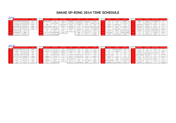 SAKAE SP-RING 2014 TIME SCHEDULE - ZIP-FM