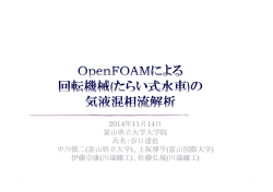 2014年11月14日 富山県立大学大学院 氏名：谷口達也 中川慎二(富山